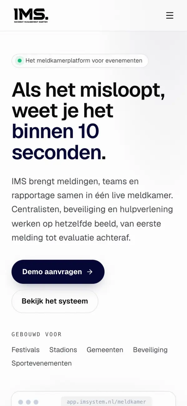 IMS op een telefoon
